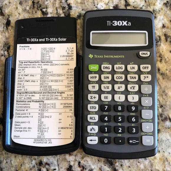 Texas Instruments TI-30Xa solar calculator - Picture 1 of 1